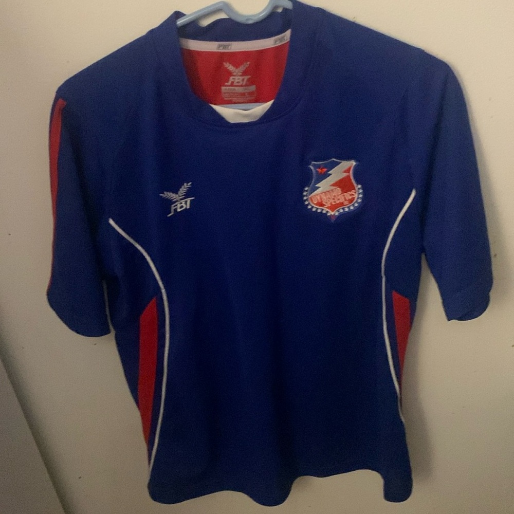 Dynamo Specifics FC Football Jersey #20 Red Blue and White  FBT SZ Large